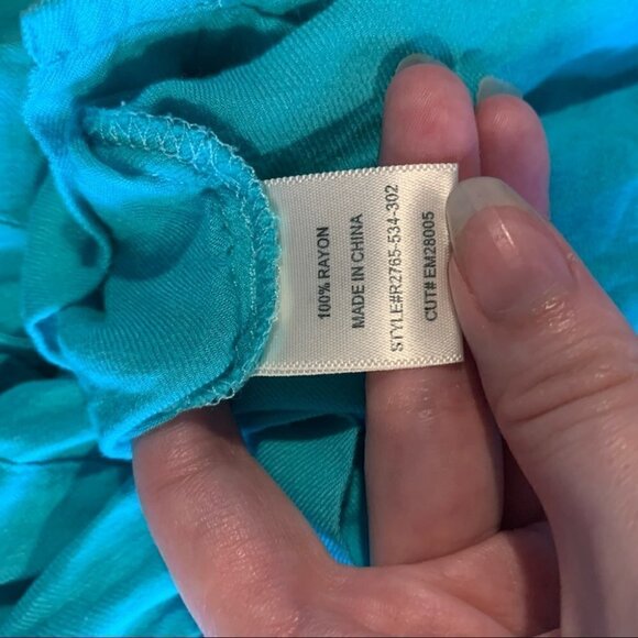 Bella Dahl Anthropologie Aquamarine Button Shirt - Picture 7 of 7